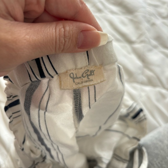 Brandy Melville navy and white striped soft shorts - Picture 3 of 3